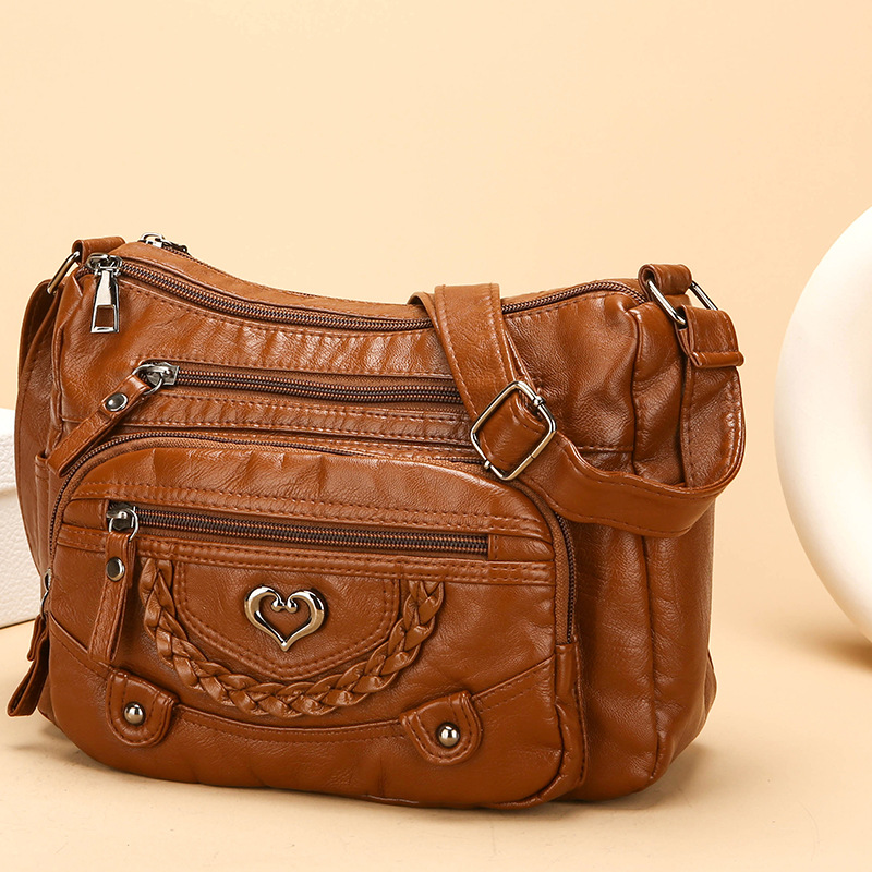 Bolso bandolera multibolsillos para mujer