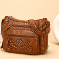 Bolso bandolera multibolsillos para mujer
