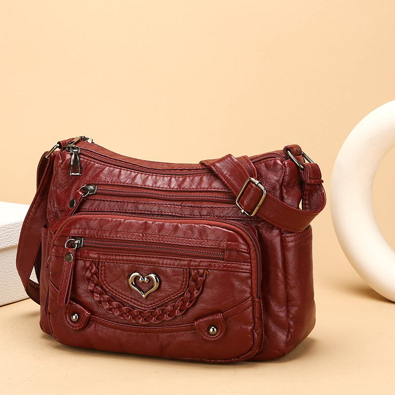 Borsa a tracolla con molte tasche da donna
