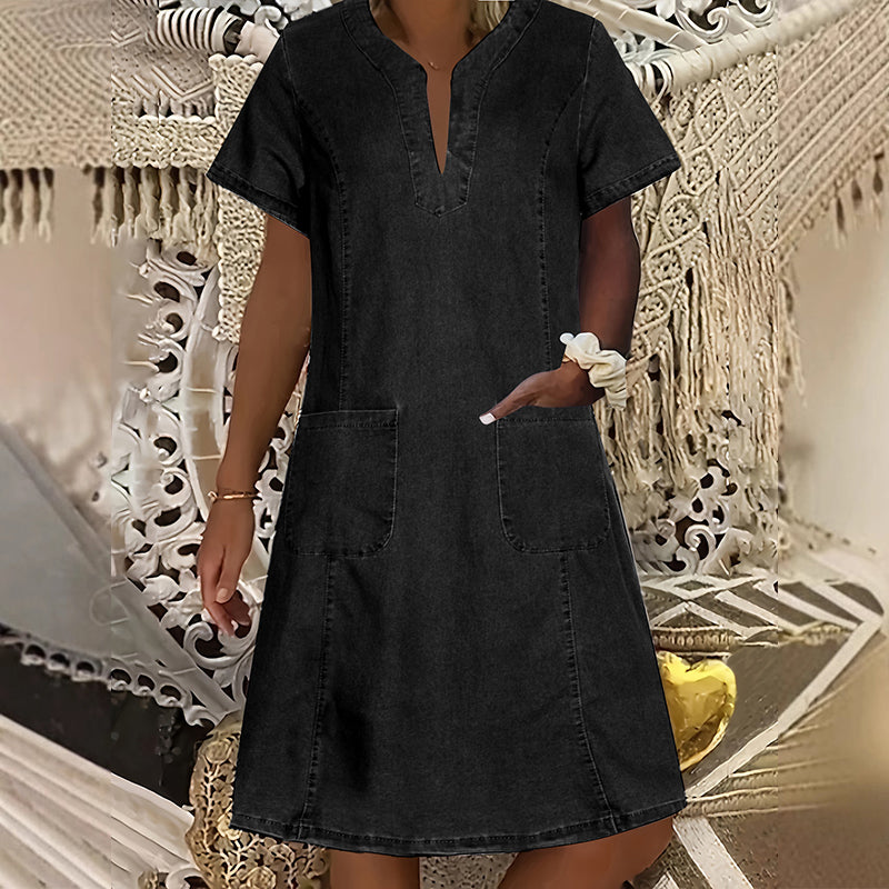Denimkjole for kvinner