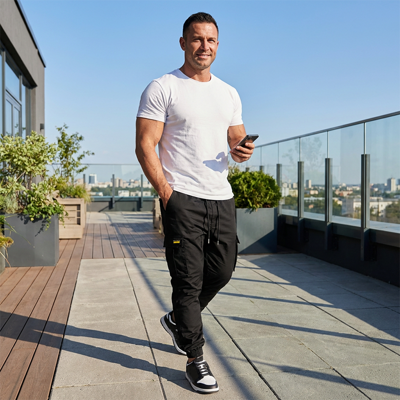 Pantaloni cargo jogger