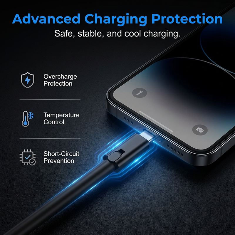 Reparerbar USB-C hurtiglader-kabel Cut & Fix