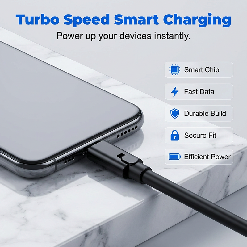 Reparerbar USB-C hurtiglader-kabel Cut & Fix