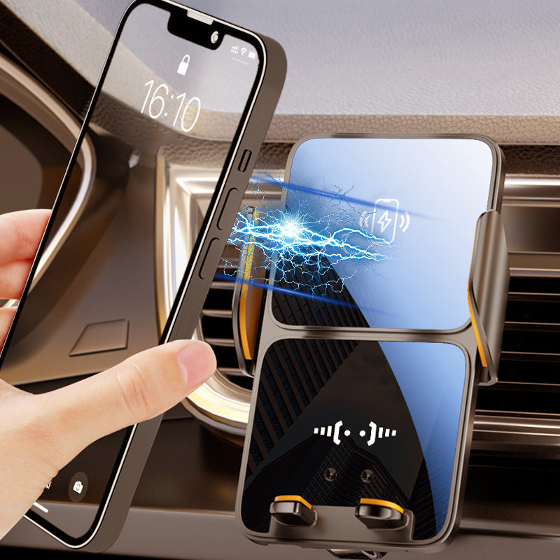 Support de voiture avec chargeur sans fil pour téléphone