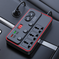 Carregador d'automòbil multifunció amb butacas de corrent altern i USB