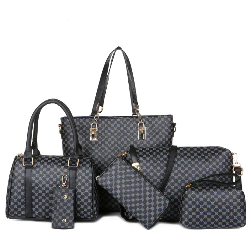 Lote de 6 bolsos de piel sintética
