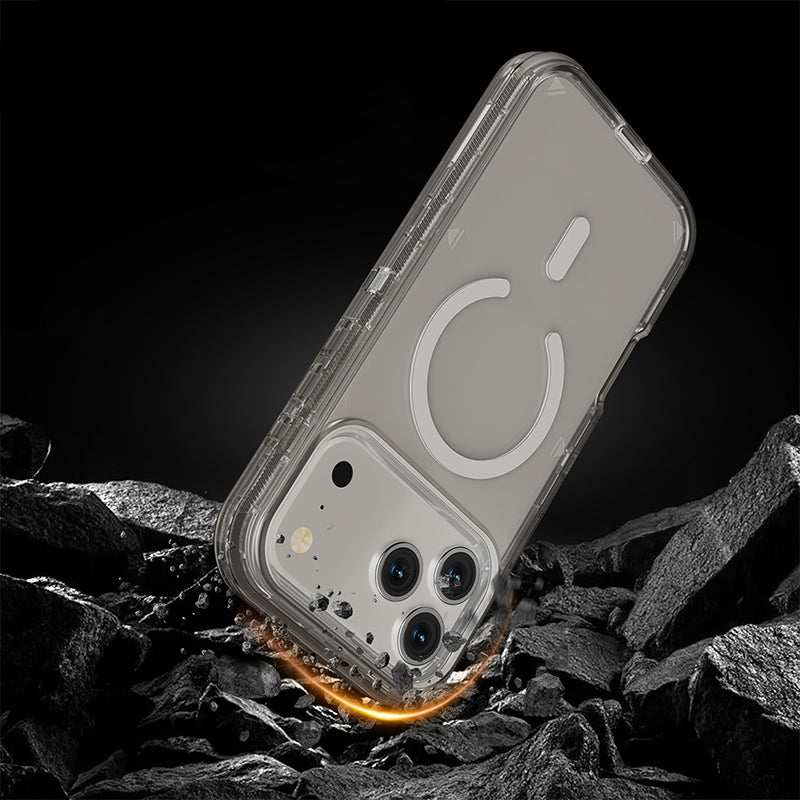 Funda magnètica transparent antiurts per a telèfons de la sèrie 13-17
