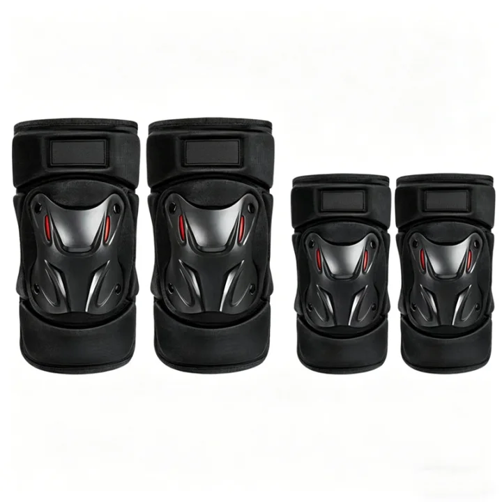 Set de protecciones para rodillas y codos de moto