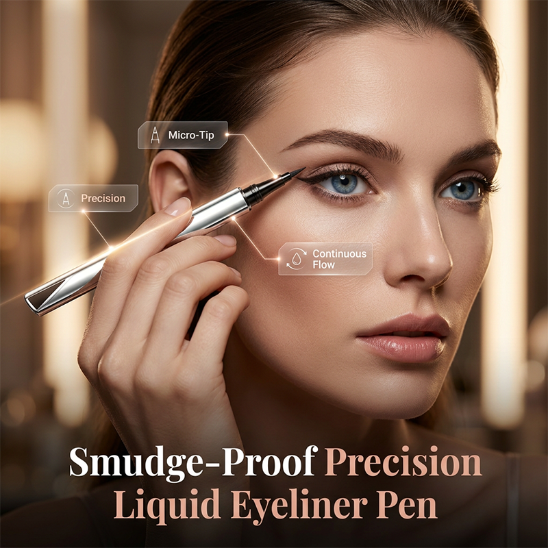 Eyeliner a pennarello a lunga tenuta 24 ore, waterproof, vegan e cruelty-free