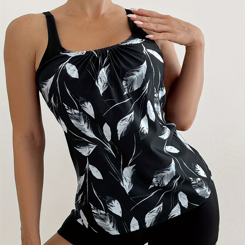 Costume da bagno a due pezzi stampato da donna