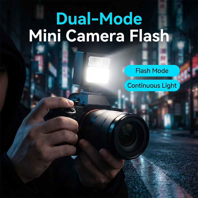 Flash de butxaca recarregable per a càmera fotogràfica