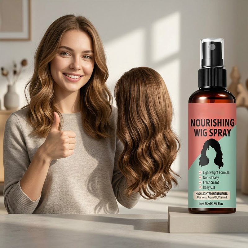 Spray nutrició sense aclarat per a perruques, fórmula lleugera
