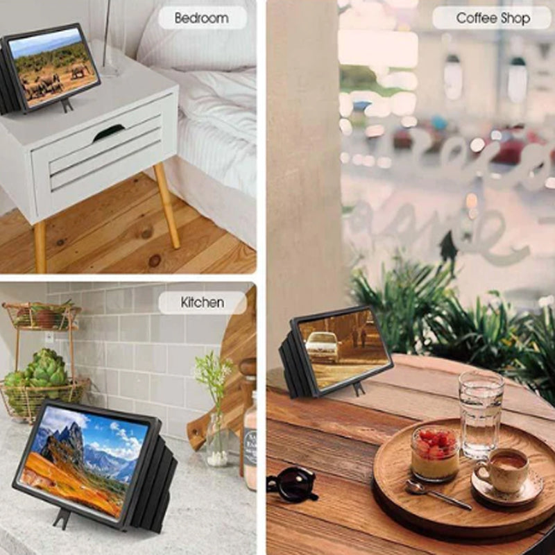 Amplificador HD con pantalla 3D para smartphone, protección de la luz azul
