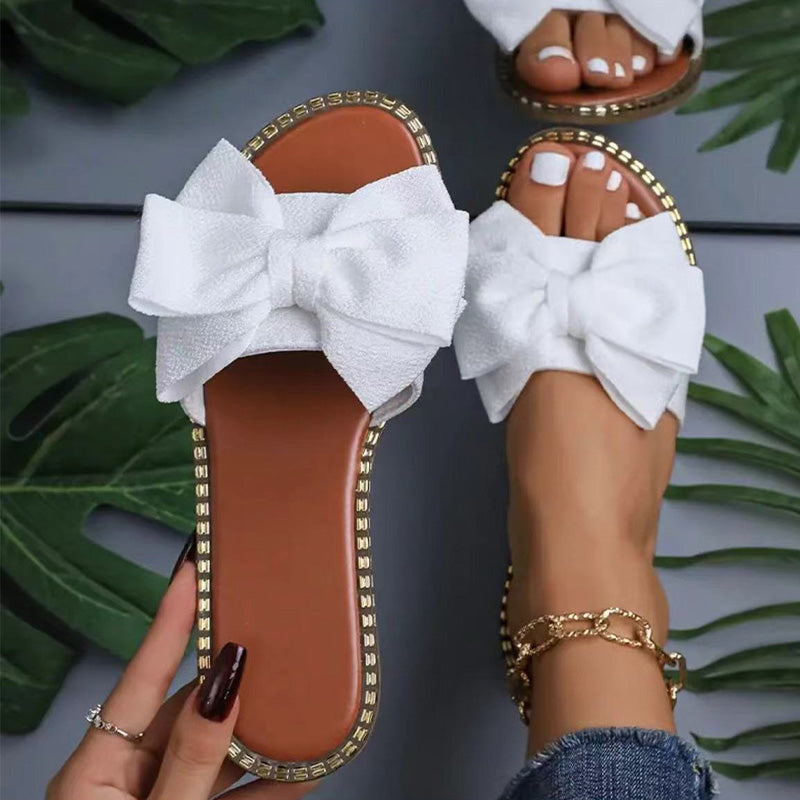 Sandalias de lazo elegantes para mujer