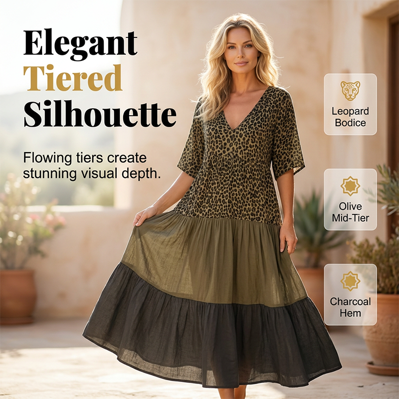 Vestido largo bohemio elegante para mujer