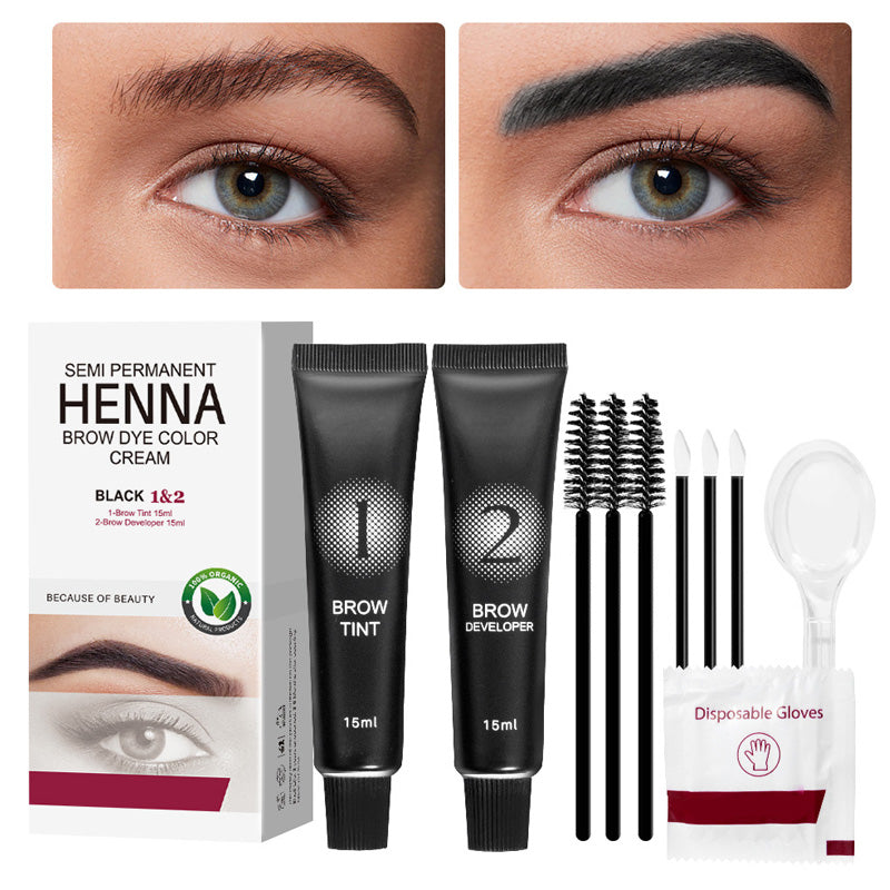 Kit 2 en 1 para la tinción de pestañas y cejas