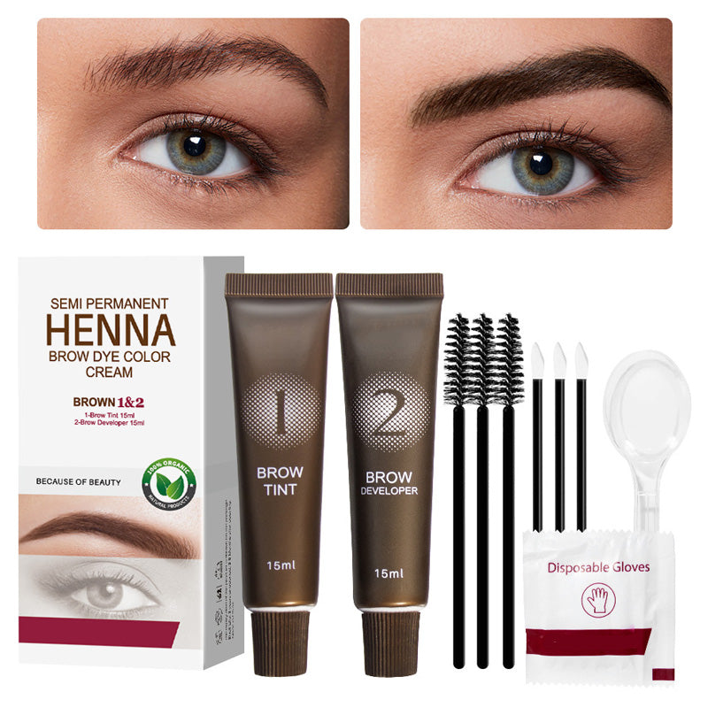 Kit 2 en 1 para la tinción de pestañas y cejas