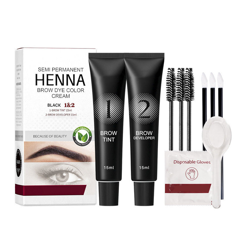 Kit 2 en 1 para la tinción de pestañas y cejas