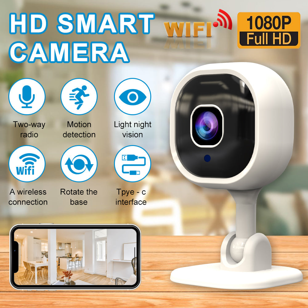 Trådløst smart HD-sikkerhetskamera til hjemmet