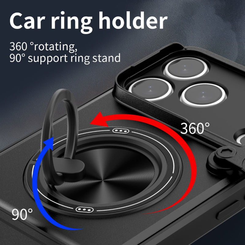 Custodia protettiva 4 in 1 con copretifica scorrevole per fotocamera
