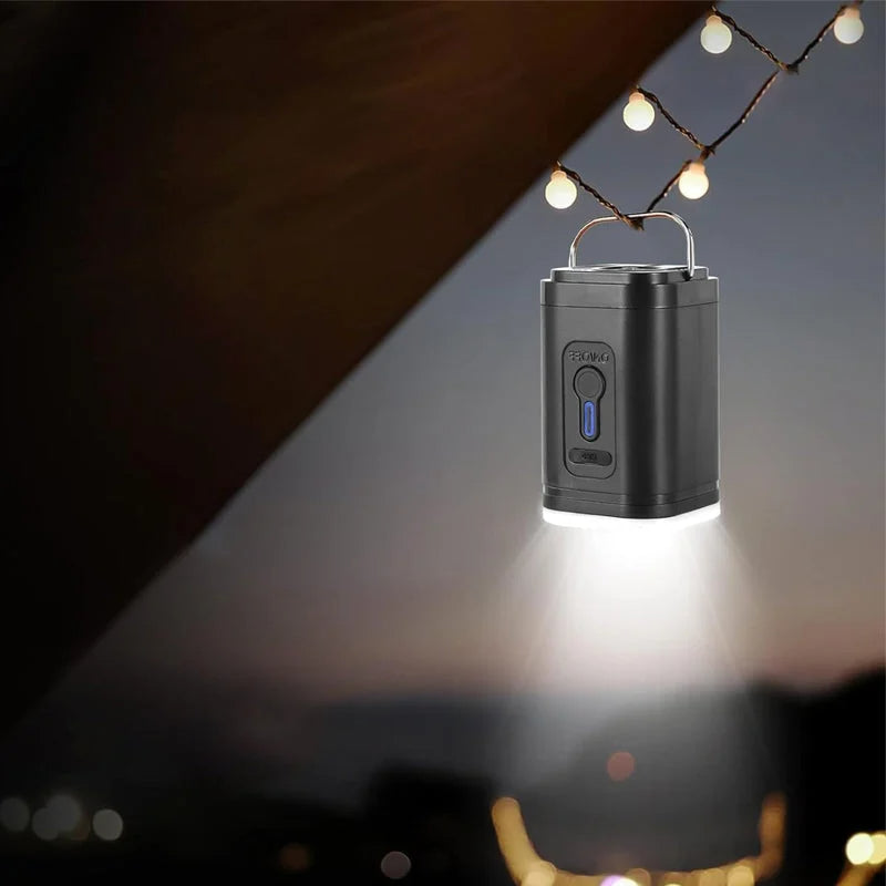 Pompe à air rechargeable pour camping avec lumière LED