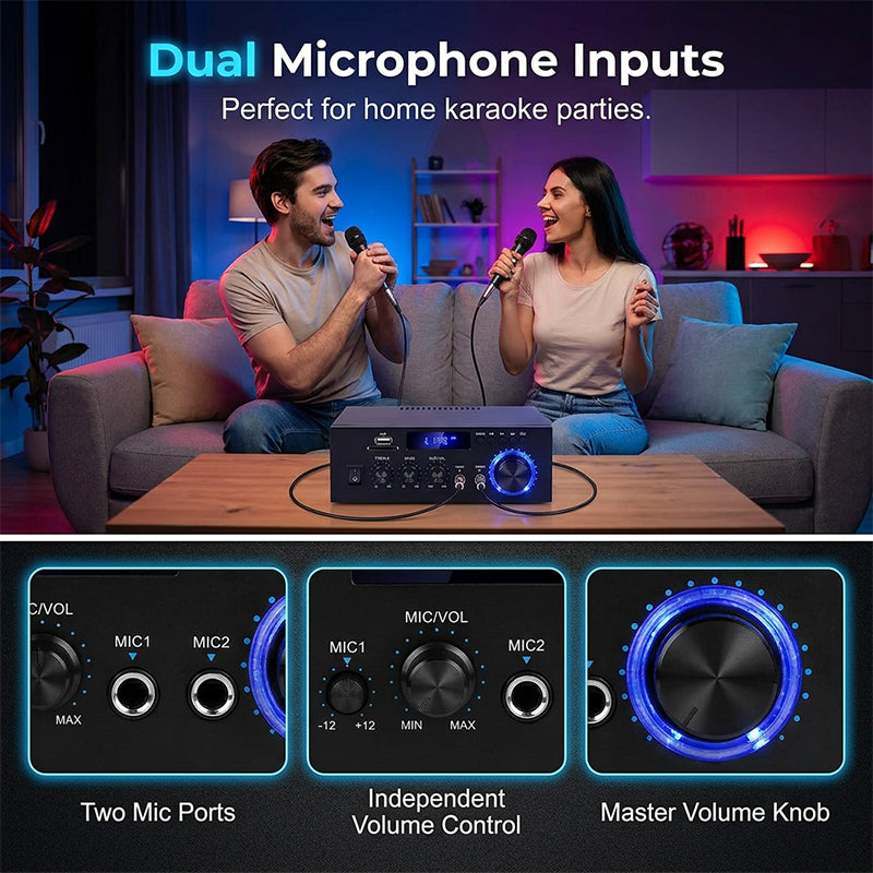 Amplificateur numérique pour karaoké et musique
