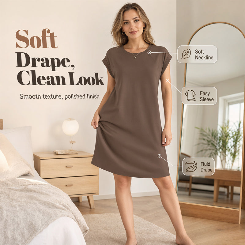 Vestit casual de cotó mist