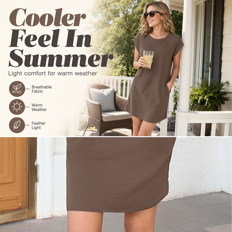 Vestit casual de cotó mist
