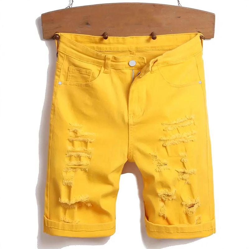 Short desgastado informal para hombre