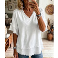 Top elegante con scollo a V