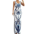 Vestit llarg de dona amb estampat floral