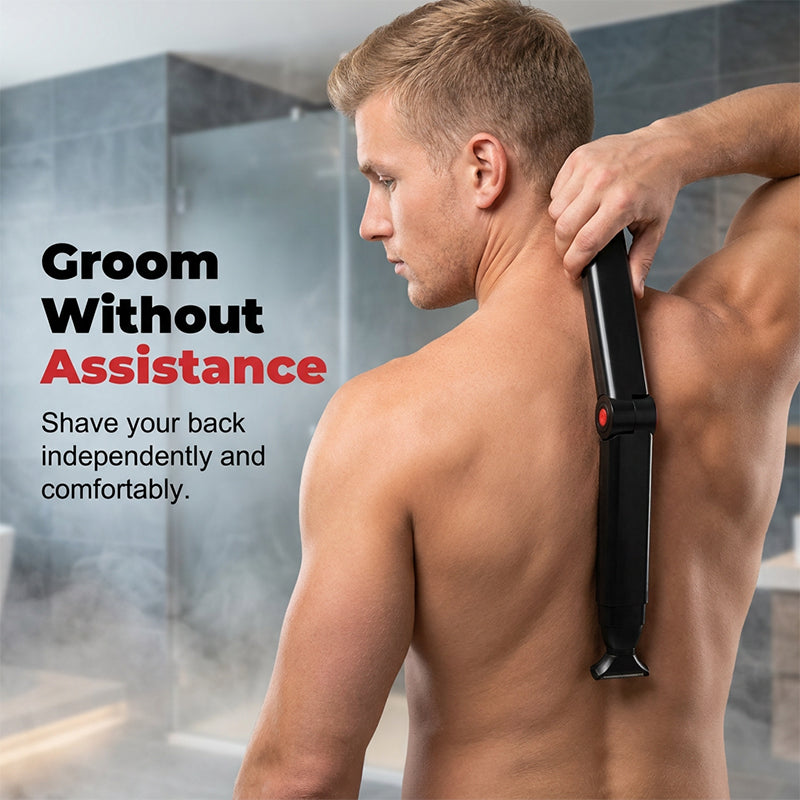Rasoir corporel à manche extensible pour dos, torse et jambes
