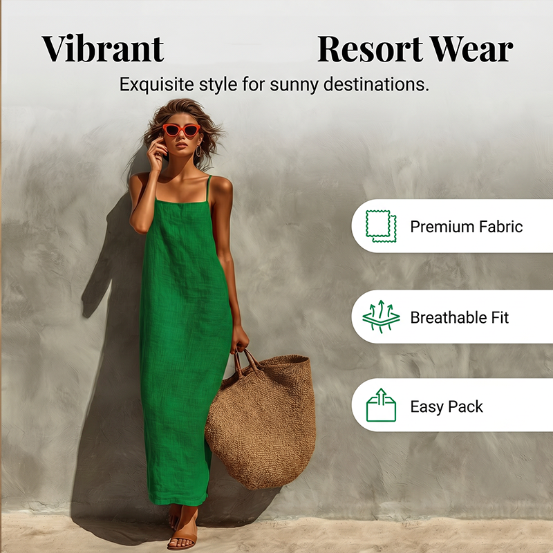 Vestit de nit casual liso per a dona