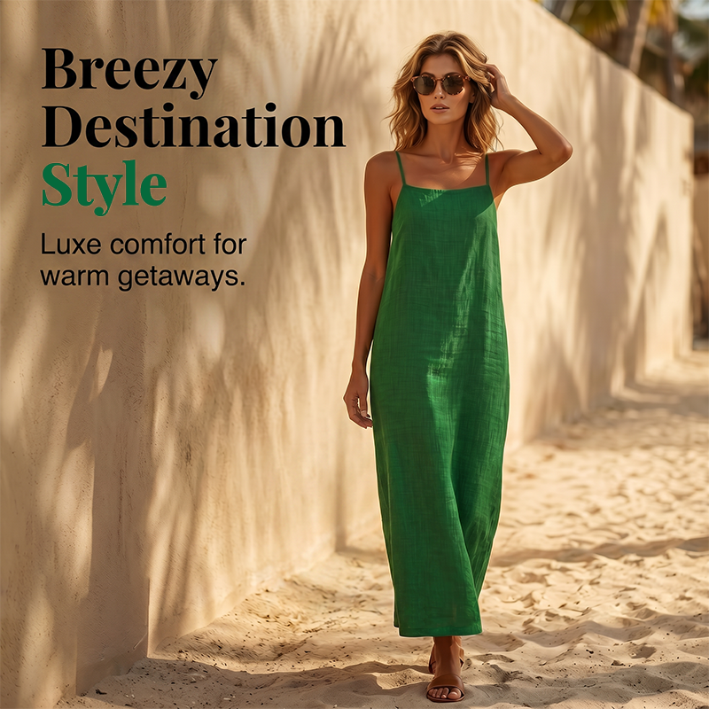 Vestit de nit casual liso per a dona