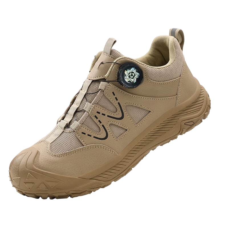Zapatos de seguridad para hombre con puntera de acero y sistema de cordones giratorio