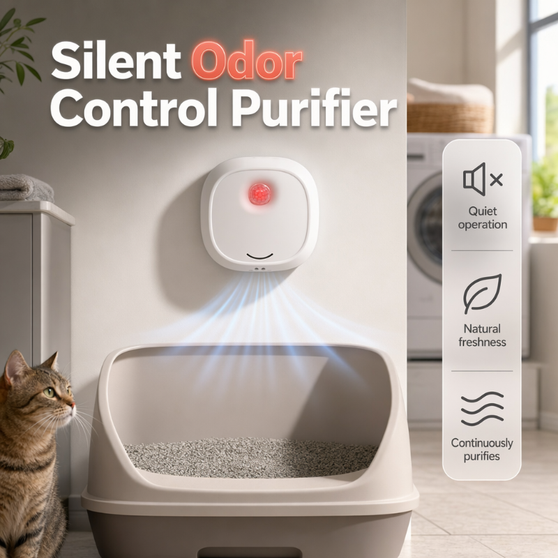 Eliminatore di odori intelligente e silenzioso per animali domestici