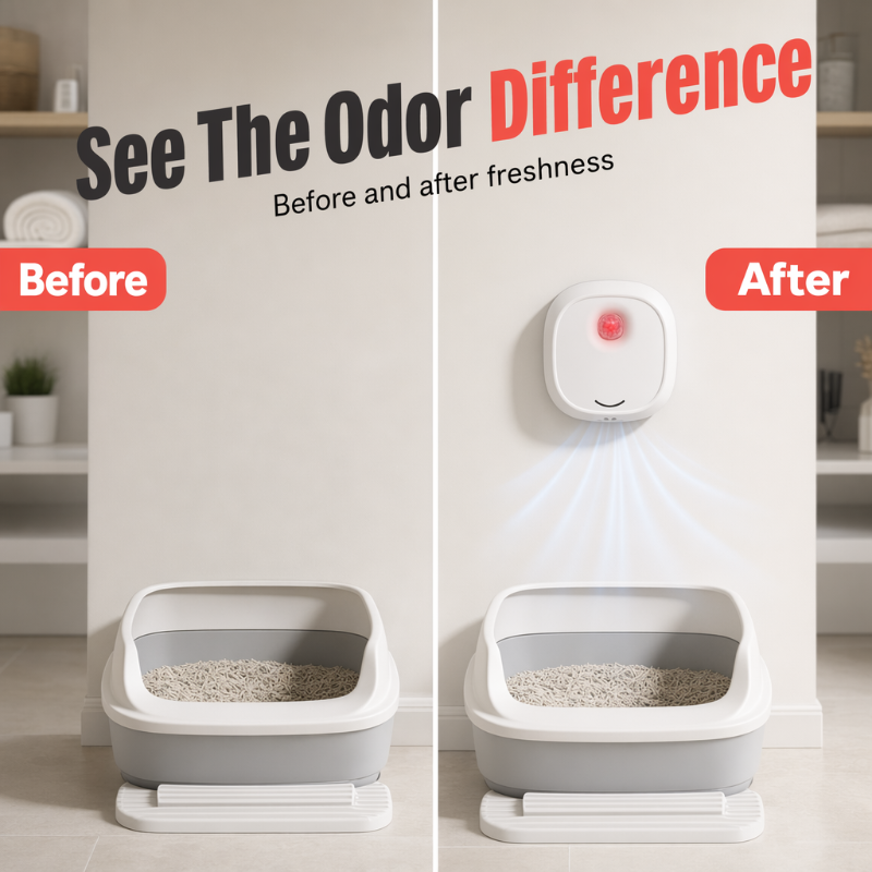 Eliminatore di odori intelligente e silenzioso per animali domestici