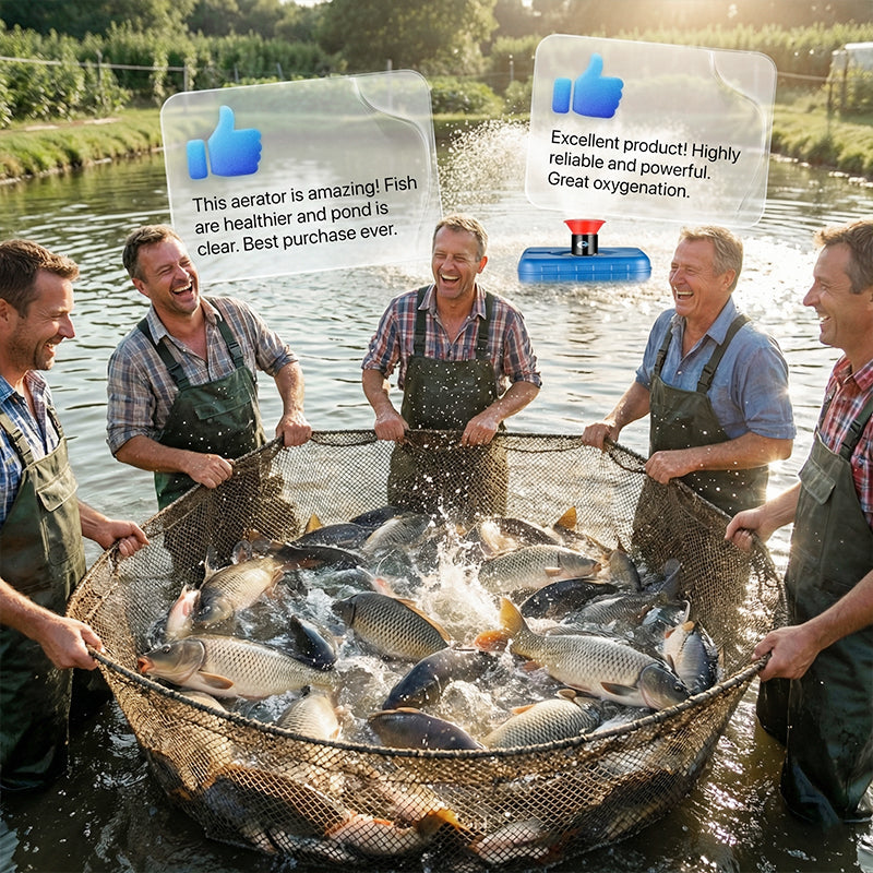 Aérateur et pompe pour bassin 2 en 1