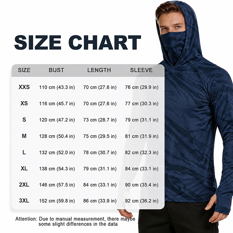 Lote de 5 camisetas con capucha anti-UV