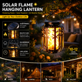 Lanterne solaire à flamme vacillante étanche et automatique