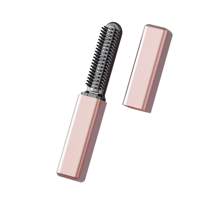 Mini pettine lisciacapelli portatile e senza fili per volume e frangia