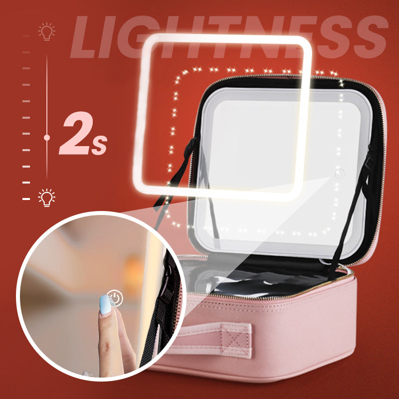 💝Necesser de maquiatge portàtil amb mirall LED