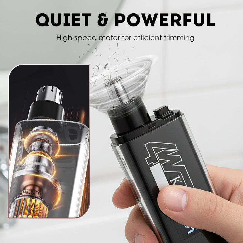 Tondeuse pour le nez et les oreilles avec écran LED