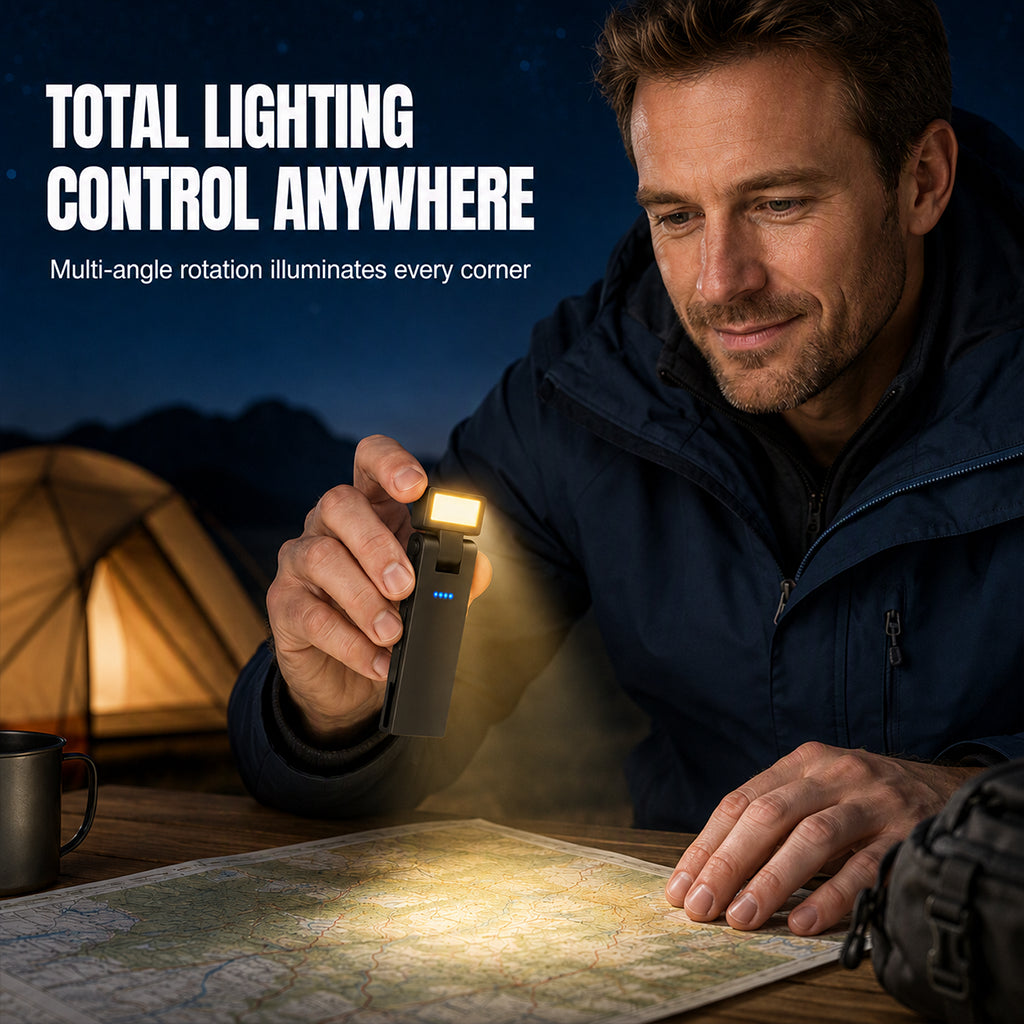 Lampe de travail COB rechargeable à base magnétique