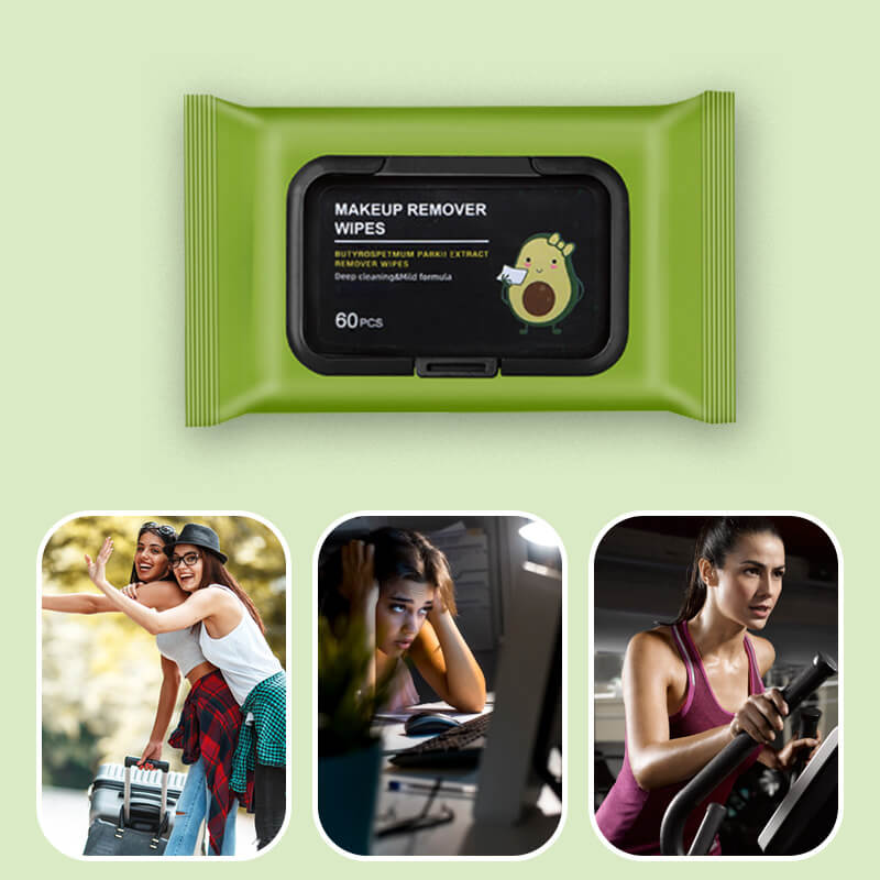 Salviette struccanti all'olio di avocado
