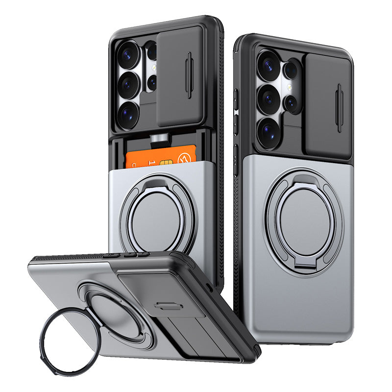 Funda antigolpes 2 en 1 con tarjetero oculto