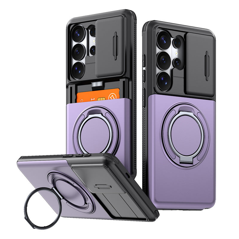 Funda antigolpes 2 en 1 con tarjetero oculto