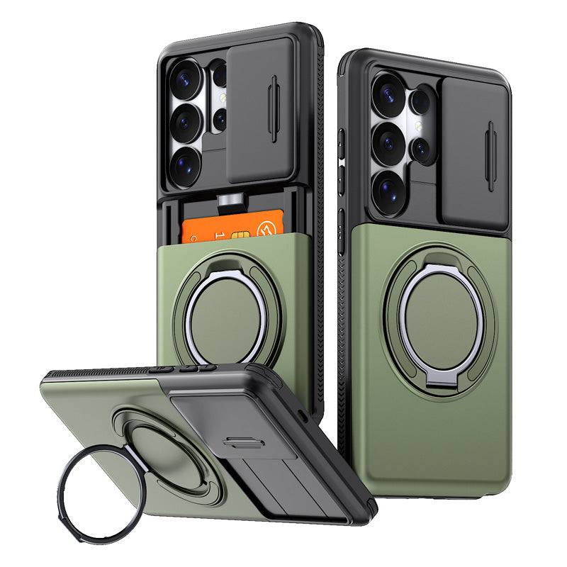 Funda antigolpes 2 en 1 con tarjetero oculto