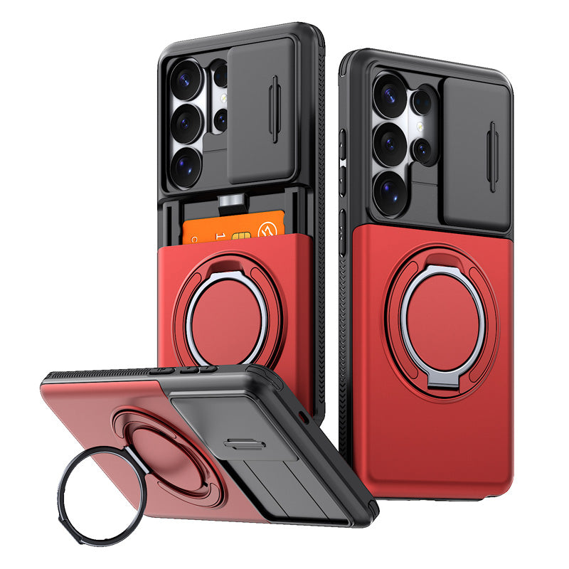 Funda antigolpes 2 en 1 con tarjetero oculto