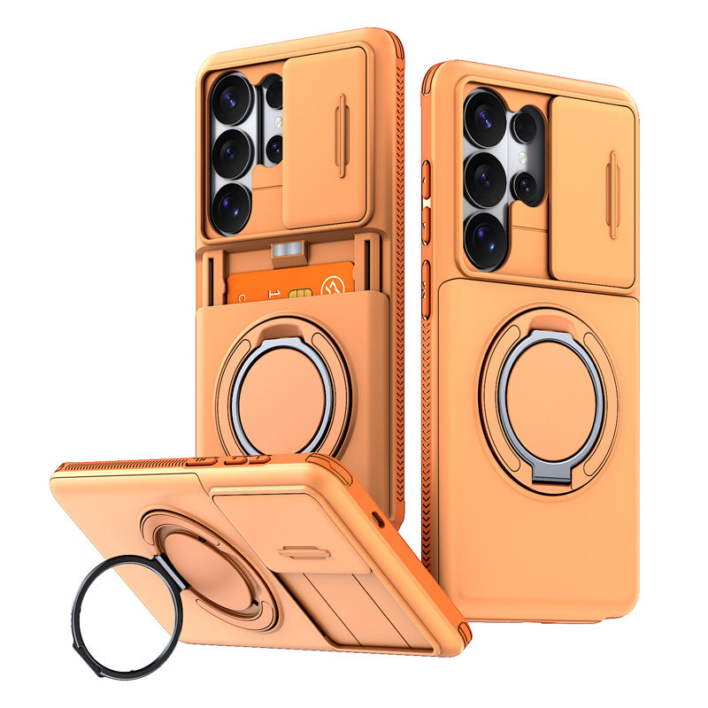 Funda antigolpes 2 en 1 con tarjetero oculto